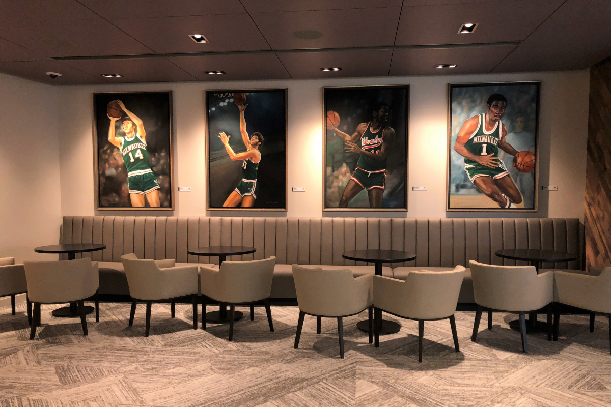 Milwaukee Bucks Fiserv Forum Interior Design